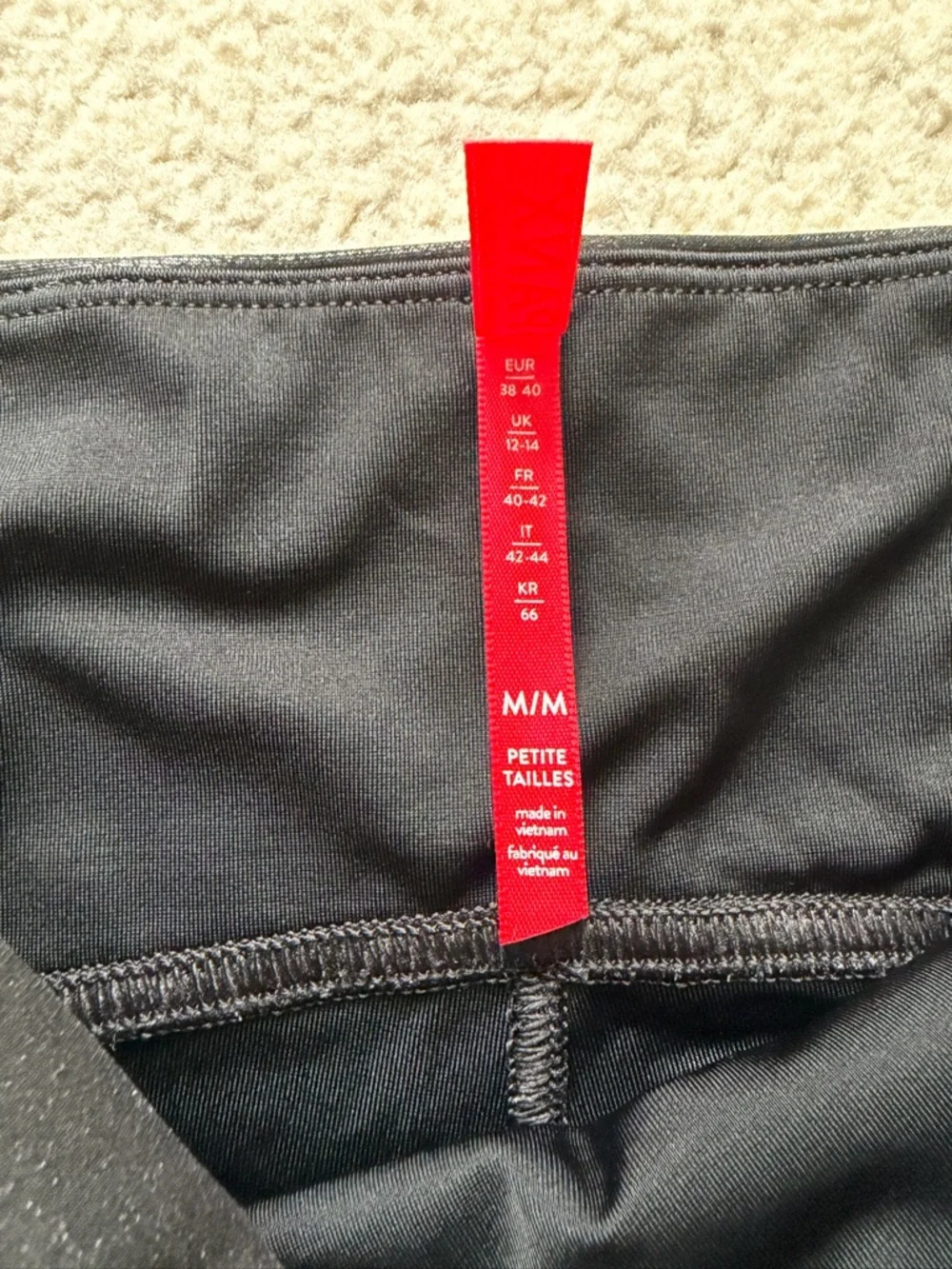 SPANXshape faux leather leggings- size Petite - M
